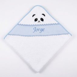 toalla bebe bordada con nombre