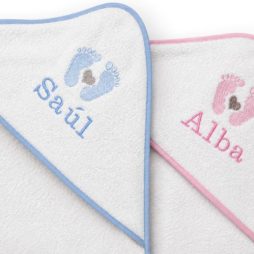toallas con capucha bebe personalizadas